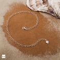 thumbnail image 3 of Amberta 925 Fine Sterling Silver Naturally Adjustable Anklet - 3 mm Heart Chain Ankle Bracelet - up to 10" inch - Flexible Fit, 3 of 5