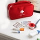 thumbnail image 5 of Billuyoard Bolsa de almacenamiento de emergencia Pastillas de senderismo Estuche organizador de bastoncillos de algodón Estuche de transporte Almacenamiento y organización del hogar Rojo, 5 of 6