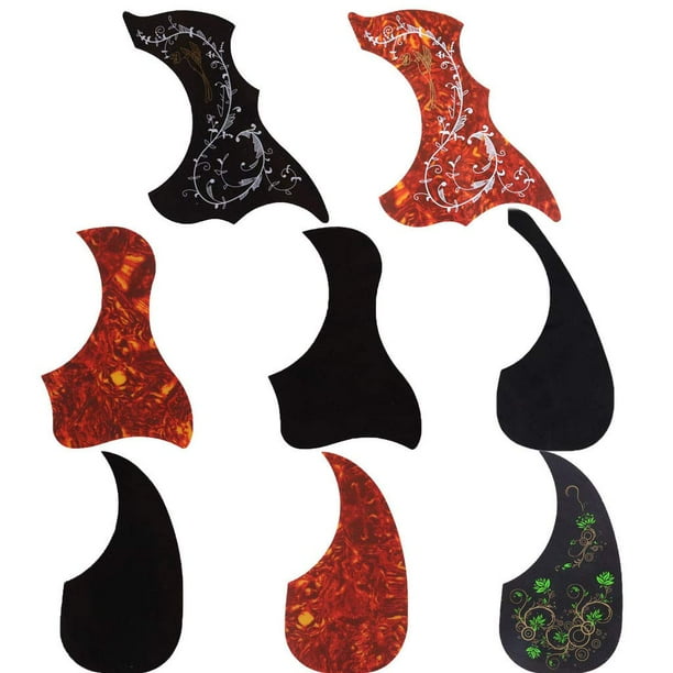 8 Pack Acoustic Guitar Pickguard Self Adhesive Hummingbird and Water