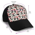 thumbnail image 2 of Naloa Christmas Cat Adult adjustable Print Baseball Hat, Patchwork curved brim baseball capfor Men and Women, One Size, 2 of 5