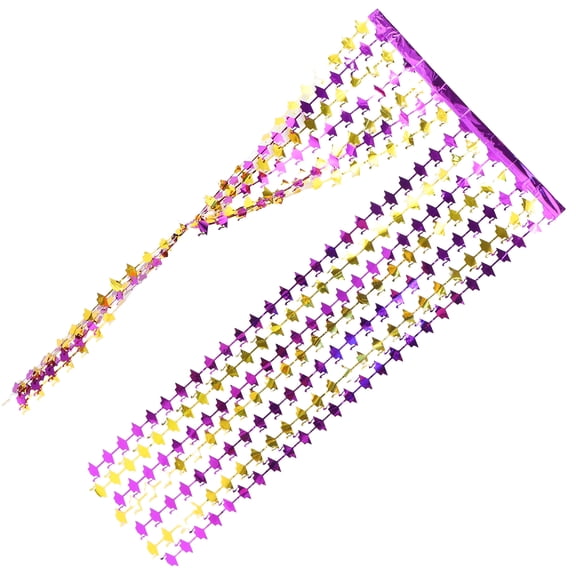 SKISUNO Multi Color Graduation Hat Photo Curtain for Party Decoration and Photo Booth Backdrop
