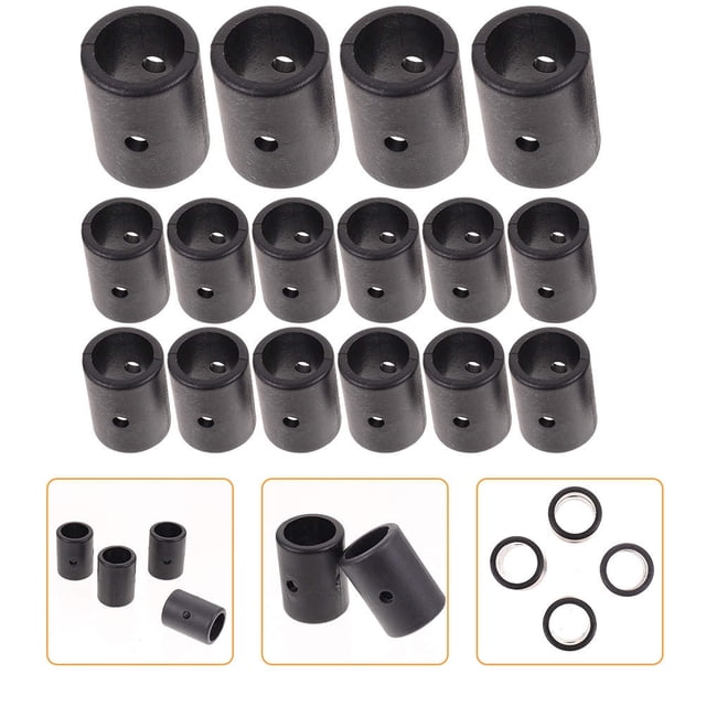 OUNONA 8pcs Foosball Parts Replacement Compact and Portable Black Bumper Rings For Home Entertainment for Fan Gear