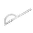 thumbnail image 1 of Stainless Steel Protractor Goniometer Angle Finder 2 in 1 Ruler for Easy Measurement, 1 of 7