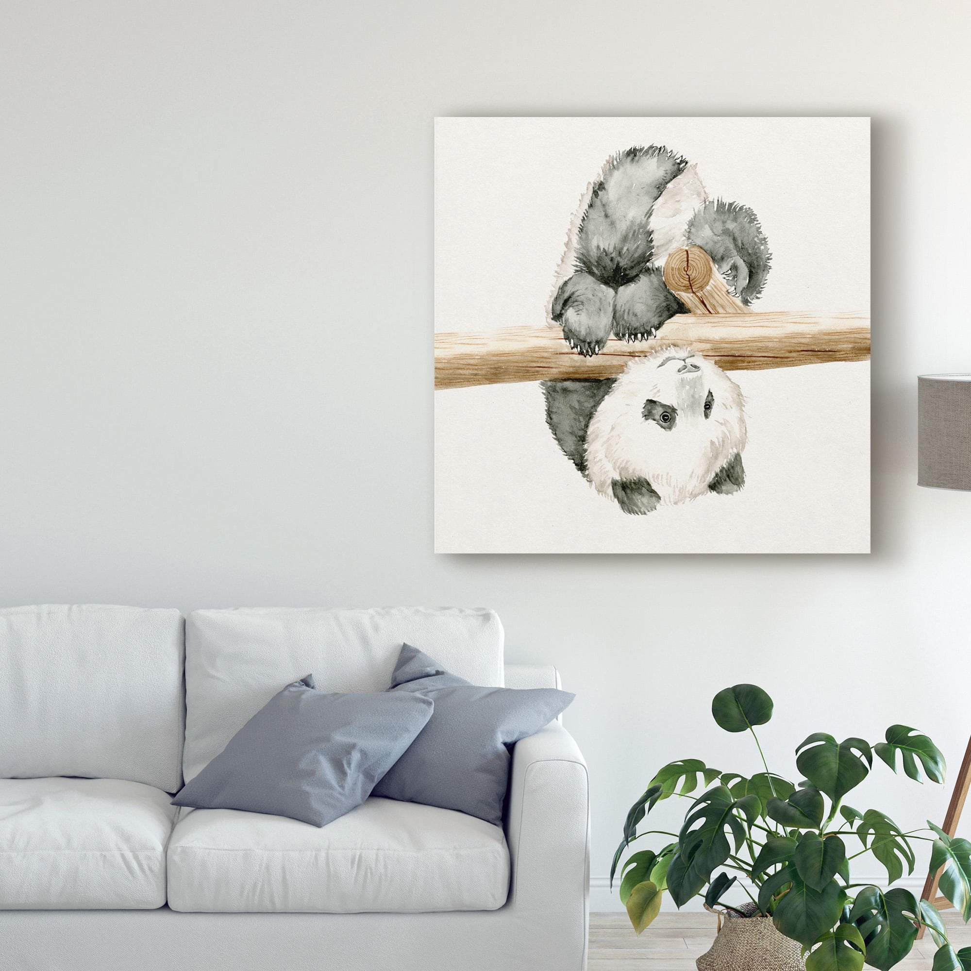 Trademark Fine Art 'Baby Panda II' Canvas Art by Melissa Wang