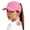 Hot Pink, variant on Lumistal Baseball Cap for Women Candy Color Womens Ponytail Hat Adjustable Criss Cross Baseball Cap High Bun Unisex Trucker Hats Baseball Sport Caps Sun Hat Blue One Size