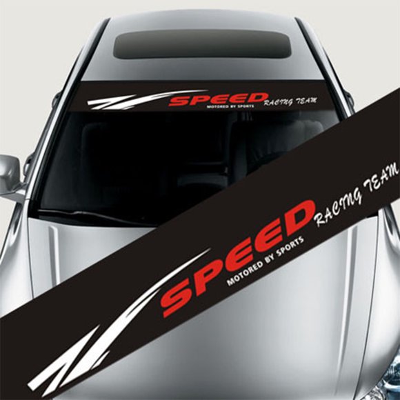 SPEED RACING TEAM Car Styling Front and Rear Win for DS hield Stickers Vinyl Car Stickers-