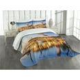 thumbnail image 3 of Ambesonne United States Quilted Bedspread Set 3 Pcs, Hilton Head Boats, Queen Size, Multicolor, 3 of 5