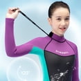 thumbnail image 2 of Traje De Neopreno Para Niños Traje de neopreno para niños Traje de baño de 2,5 mm Trajes de buceo subacuáticos (Negro 12 mujeres), 2 of 8