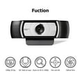 thumbnail image 2 of HD 1080P Webcam For Computer Zeiss Lens USB Video Camera 4 Time Digital Zoom Upgrade For Conferencing, Live Streaming, Recording, 2 of 5