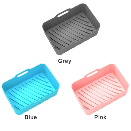 

2pcs Basket Baking Tray Air Fryer Silicone Pot Compatible For Ninja Foodi DZ201