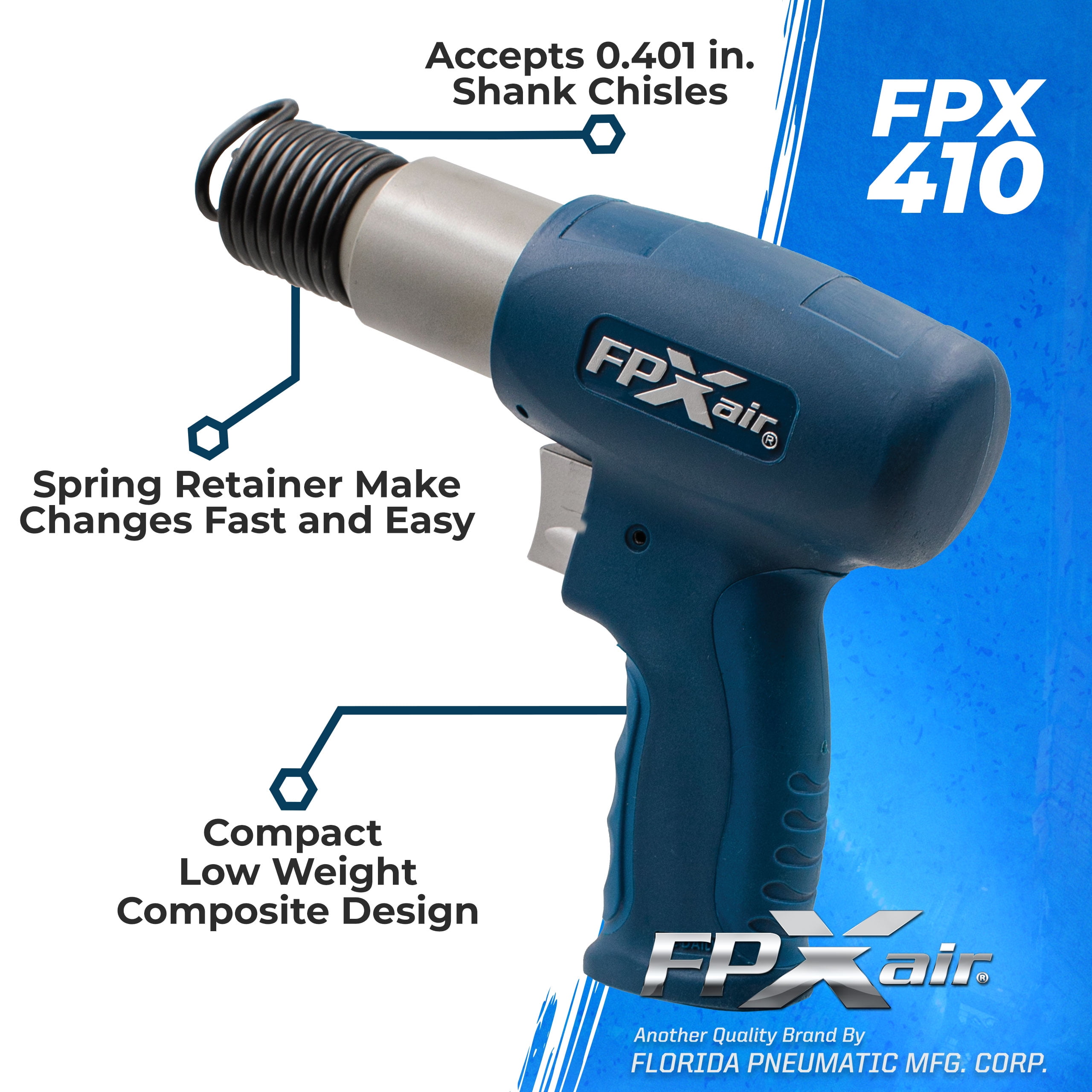 FPX-AIR Model FPX-410 Medium Stroke Hammer: Air Hammer, Automotive Power Tools, Garage Tools