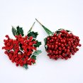 thumbnail image 2 of (A3/Harry Ye cinco tenedores) fruta roja artificial longitud 40cm, 2 of 9