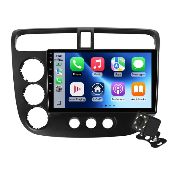 Android 14 Car radio for Honda Civic 2000-2005 Multimedia Stereo Wireless Autoradio CarPlay Navigation GPS WIFI Mirror link Camera FM 2 64GB