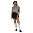 thumbnail image 3 of MeMoi Women's Ribbed Braided Cuffed Plush Knee-High Socks - Womens - Female, 3 of 3