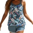 thumbnail image 7 of HAOTAGS Women's Plus Size Halter Swimsuit Set, High Waist Bottoms Wire-Free Padded Bra Top Solid Color Two-Piece Swimsuit Matching Swimwear Set, 7 of 7