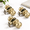 Brushed Gold-3-Key Entry, variant on Keyed Entry 3 Pack Alike Exterior Door Knob With Turn Lock