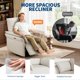 thumbnail image 5 of Sillón Reclinable Eléctrico – Giro 270° – Bolsillos Laterales – Puerto USB – Piel PU – Reposabrazos Gruesos – Sala o Dormitorio – Blanco, 5 of 9