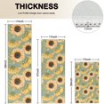 thumbnail image 4 of Green Sunflower Pattern Kitchen Rugs Sets Of 3,Kitchen Runner Rugs Non Skid Washable,Decorative Kitchen Floor Mats for Kitchen,Sink,Laundry,17"x30"+ 17"x47" + 17"x59", 4 of 6
