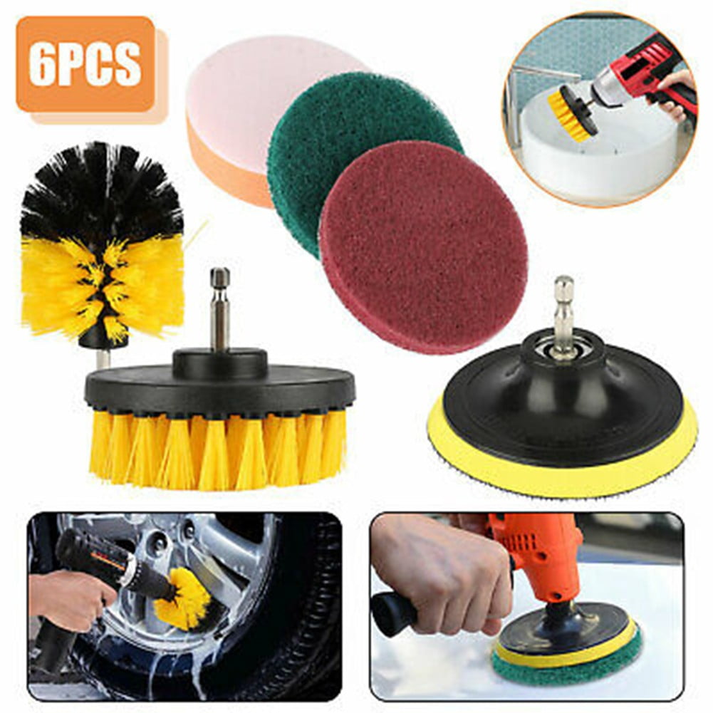Multi-Purpose Car Cleaning Drill Brush Kit Car Buffing Pads Polishing Sponge Set 