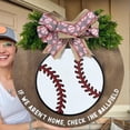 thumbnail image 4 of Welcome Door Sign | Tyeign Baseball Welcome Signs Summer Spring Door Wreath 2024 New Creative Round Welcome Sign Farmhouse Wreath Baseball Decor for Front Door All Seasons Outside Hanger Decor Gift, 4 of 9