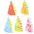 thumbnail image 3 of ColoMX 10 Uds. De sombreros de papel para fiesta de dinosaurios, sombreros cónicos de fiesta para niños, sombreros de papel de dinosaurio de dibujos animados, accesorios para fotos, 3 of 7