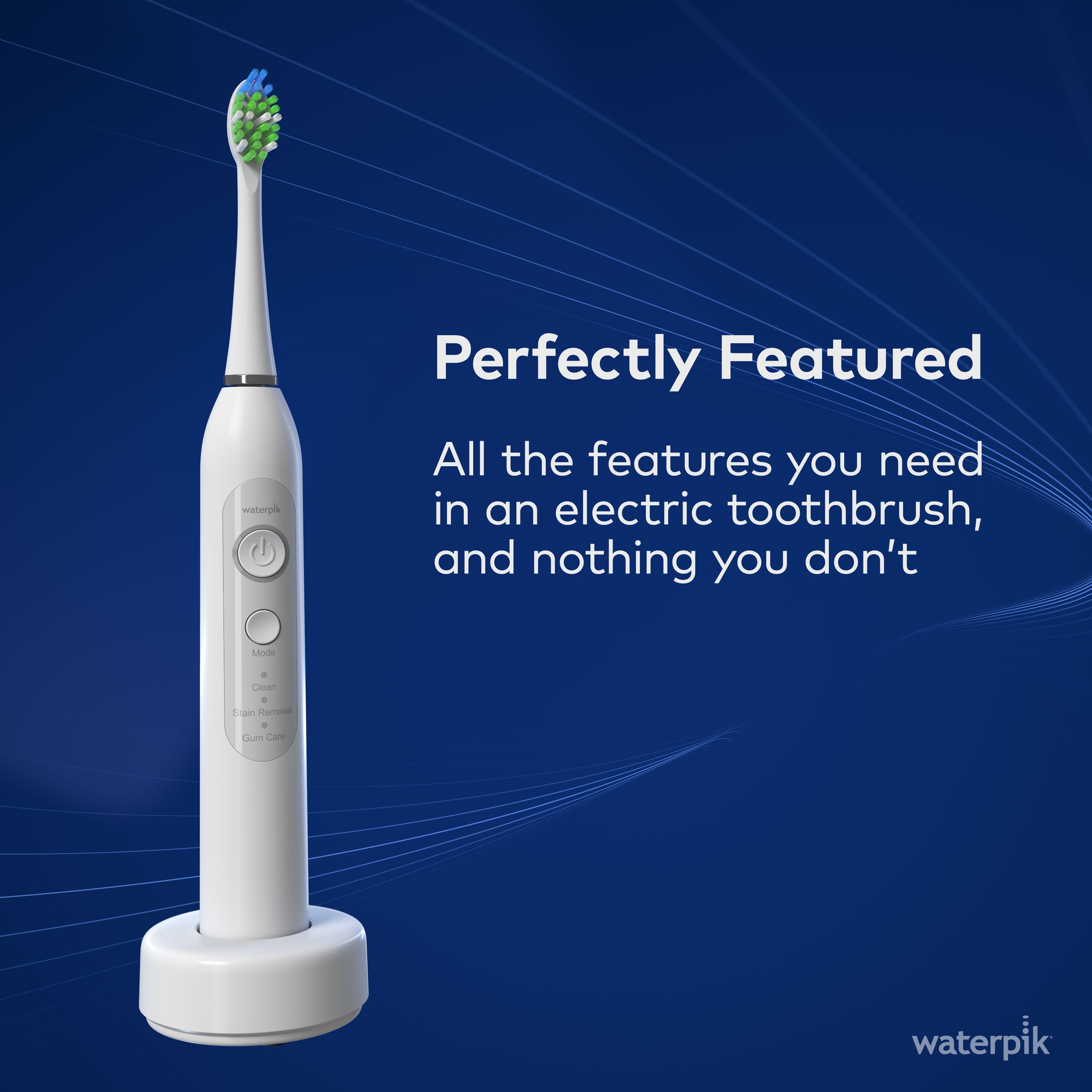 Waterpik Sensonic Sonic Electric Toothbrush, White STW-03