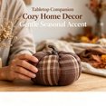 thumbnail image 6 of Fall Fabric Pumpkins Decor,Vintage Plaid Fabric Pumpkins Autumn Decor,Rustic Farmhouse Pumpkins for Mantel Table, Thanksgiving Halloween Autumn Home,Coffee, 6 of 7