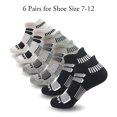 thumbnail image 2 of Lavencious Cushioned Low Cut Sport Ankle Athletic Socks for Men, 6 Pairs, Fit Men Shoe Size 7-12(Black Gray White), 2 of 5
