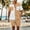 Khaki, variant on Xdegoge 2 Piece Sets for Men Summer Short Sleeve Collared Button Down Shirt and Drawstring Shorts Outfits Color Block Casual with Pockets Vacation Beach Clothes