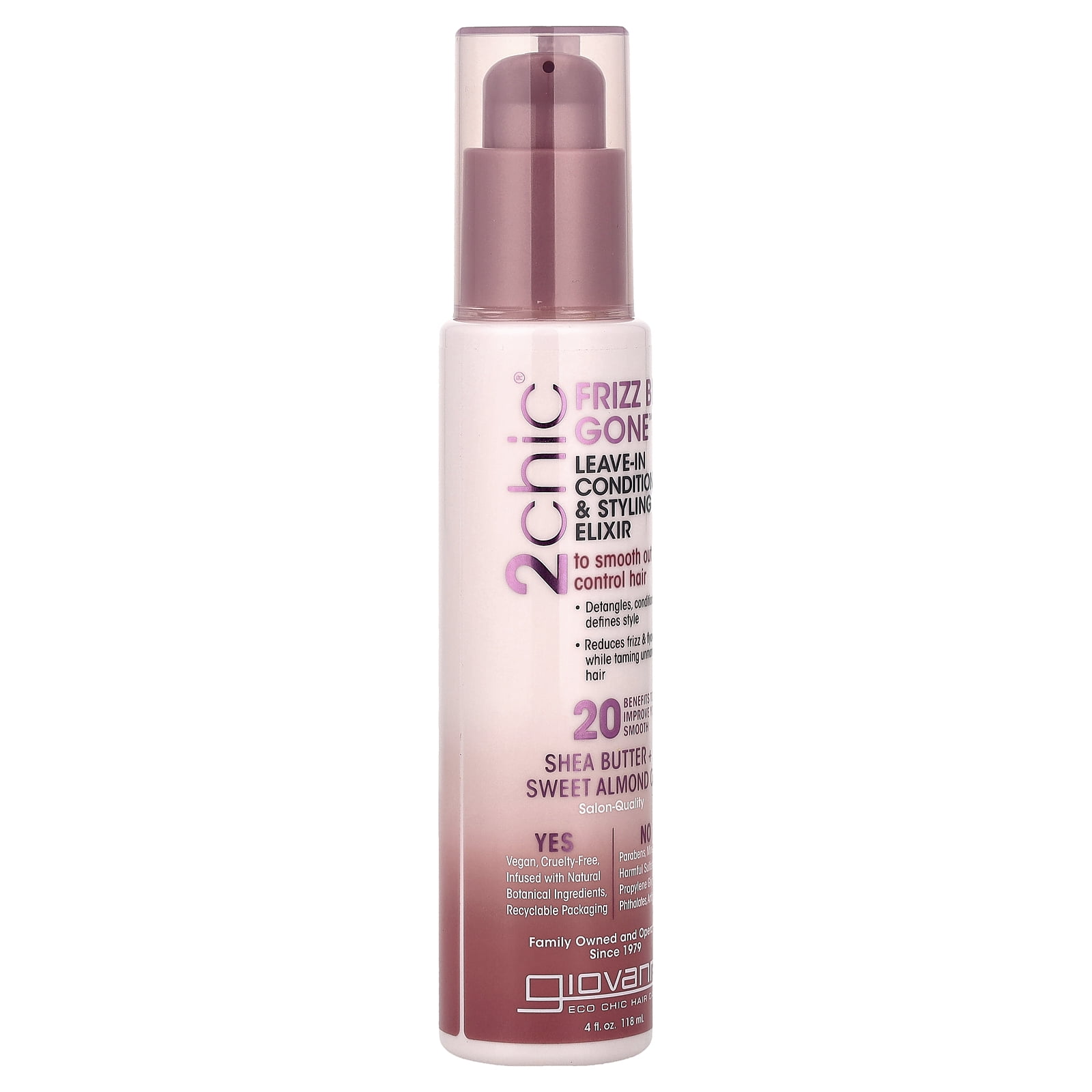 GIOVANNI HAIR CARE PRODUCTS, 2CHIC,COND,LVE-IN,SHEABTR 4 FZ