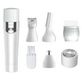 thumbnail image 1 of Rechargeable 5 In 1 Nose And Eyebrow Trimmer Electric Razor Ladies Epilator Hair Removal Instrument (White), 1 of 5