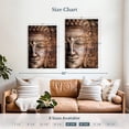 thumbnail image 4 of Elephant Stock Mandala And Buddha Wall Art - Vertical Canvas Wall Art - Living Room Wall Decor - Wellness Canvas - Brown And Gray Decor - 26" x 39", 4 of 8
