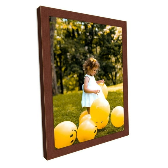Wood Cherry Picture Frame Modern Flat Custom Framing