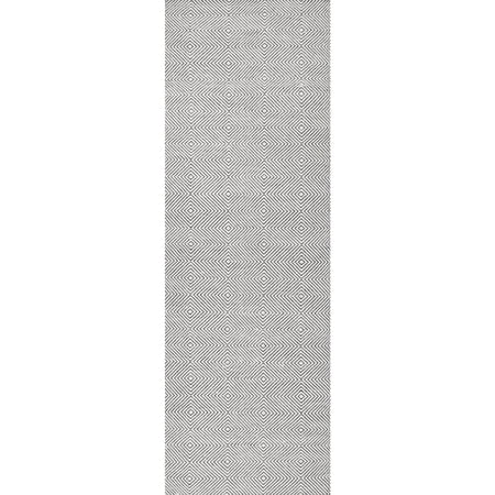 nuLOOM Hand Woven Ago Wool Runner Rug, 2' 6" x 6', Ivory