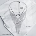thumbnail image 4 of Joyas nupciales para novia, collar con borlas y diamantes de imitación, pulsera, pendientes colgantes para mujer, joyería para fiesta de graduación, 4 of 6