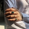 thumbnail image 5 of Simple Fashion Alloy Ring For Women In Gold Or Silver Tone Geometric Resin Jewelry For Everyday Style GiftIdea, 5 of 6