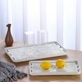 thumbnail image 1 of Durable Reusable Plastic Double-Layer Drain Tray with Hollow Upper Layer & Water Storage Lower Layer, 39x22.5x3cm, Rounded Corners, Raised Edges, Curved Handle, for Kitchen Glasses, Dishes, Fruits -, 1 of 6