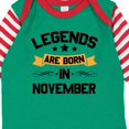 thumbnail image 4 of Inktastic Legends Are Born in November Boys or Girls Long Sleeve Baby Bodysuit, 4 of 5