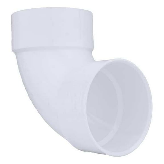 Manufacturer Varies PVC 90 Degree Elbow, Hub, 6 in Pipe Size 1WKV8