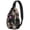 Black-40, variant on Cottagecore Fungi Sling Bag - Lightweight Shoulder Backpack for Hikers & Commuters - Anti-Theft Design with Durable & Comfortable Straps