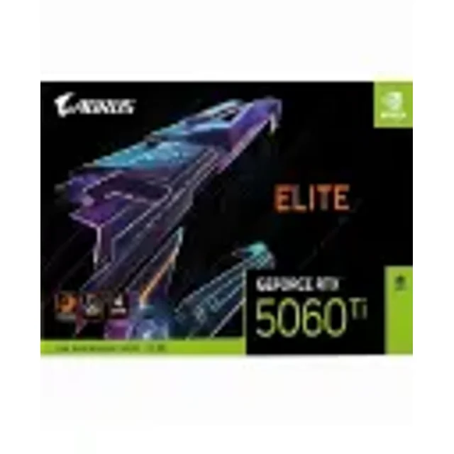 Tarjeta de video nvidia rtx5060ti 16gb gddr7 gigabyte aorus elite gv-n506taorus e-16gd