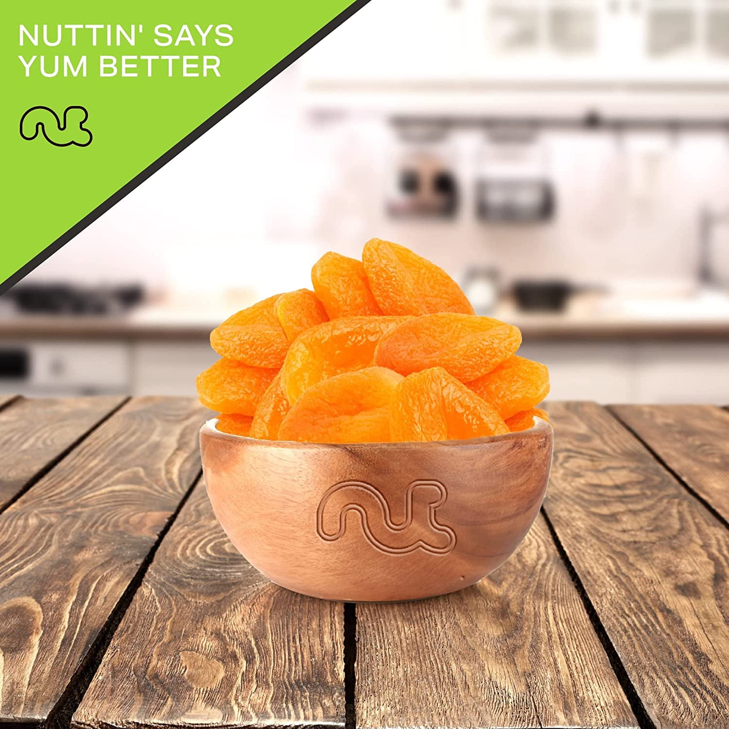 Nut Cravings Turkish Dried Apricots: No Sugar Added, All Natural Dried Fruits (32oz)