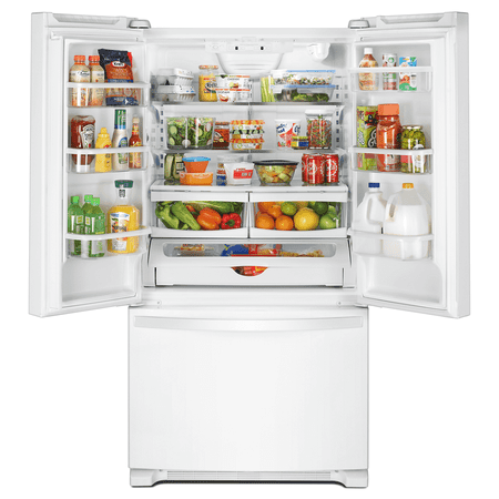 Whirlpool - 25.2 Cu. Ft. French Door Refrigerator with Internal Water Dispenser - White