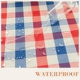 thumbnail image 3 of Patriotic Waterproof Tablecloth - Red, White & Blue Buffalo Plaid Table Cover, Stain-Resistant & Washable, Indoor & Outdoor Picnic Tablecloth for 4th of July, Memorial Day, W60 x L84 inch, 3 of 8