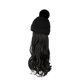 thumbnail image 1 of Seitruly Sombrero de extensión de pelo de simulación para mujer, gorro de punto desmontable, pelo ondulado largo falso, accesorios para la cabeza de Cuidado del cabello Negro Seitruly CE014849-01, 1 of 6