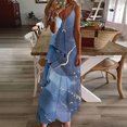 thumbnail image 1 of Puntoco Vestidos Mujer Verano Mujer Verano Casual Estampado V-Cuello Sin Mangas Vestido De Correa, 1 of 5