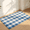 Blue, variant on MMGUQA Plaid Doormat Layered Door Mat for Front Porch Decor Hand Woven Washable Entryway Welcome Mat Spring Summer Plaid Rug for Farmhouse Patio
