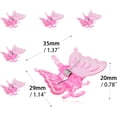 thumbnail image 3 of 30PCS Cute Butterfly Plant Clips Orchid Support Clamp for Fixing Garden Climbing Vine Stem Colorful Animal Decoration 20x35MM (Pink), 3 of 6