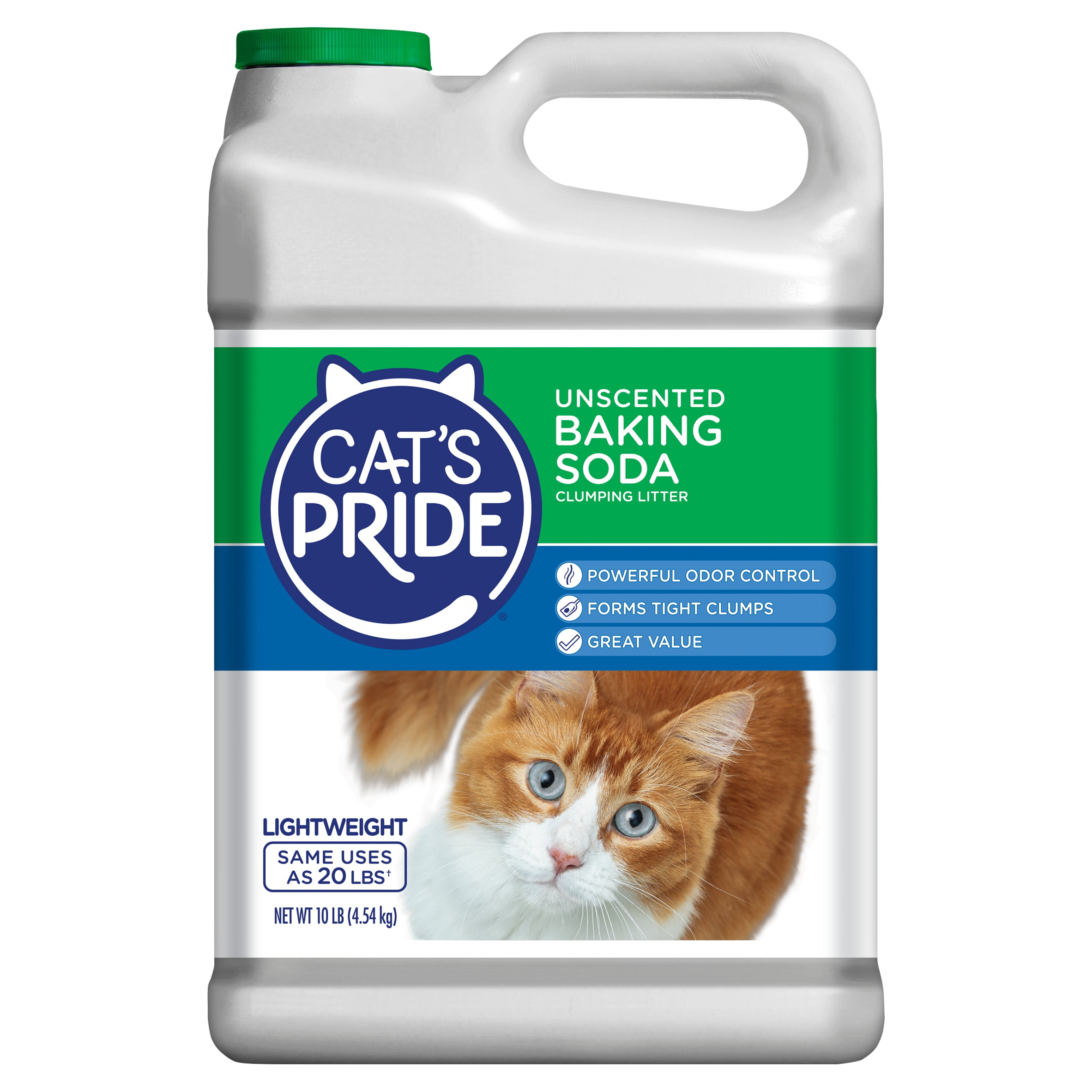 Cat's Pride Baking Soda Unscented Clumping Clay Cat Litter, 10lb jug