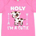 thumbnail image 4 of Inktastic I'm a Cutie White and Brown Holstein Cow with Arrows Boys or Girls Baby Bodysuit, 4 of 5